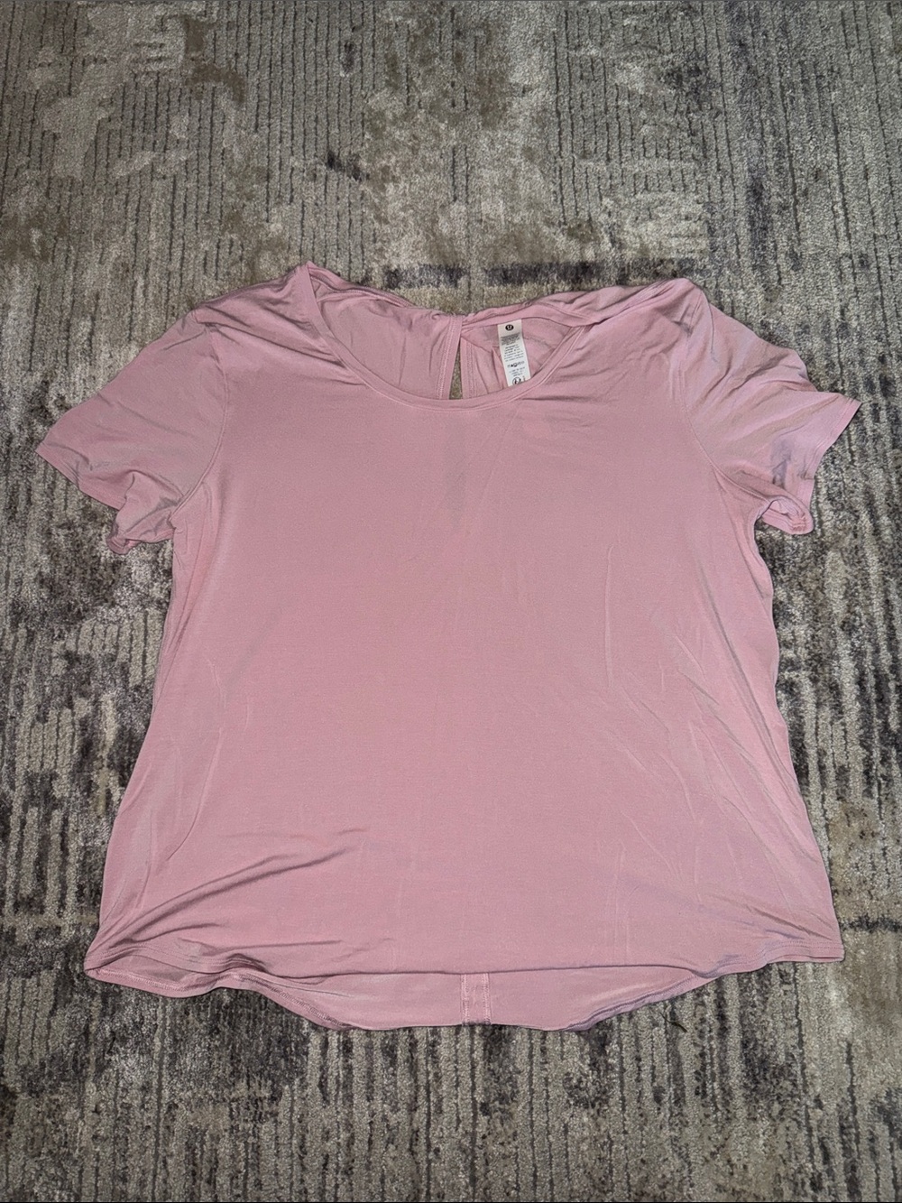 lululemon Soft Pink Short Sleeve, Twist Back Women's Tee